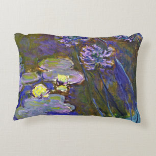Claude Monet Seerosen Agapanthus Dekokissen