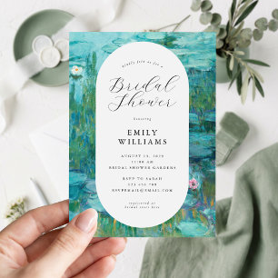 Claude Monet Seerosen Brautparty Einladung