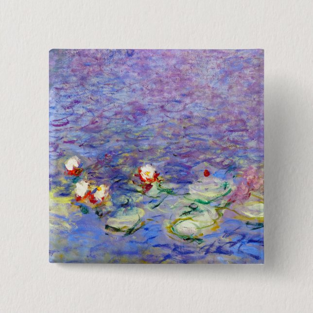 Claude Monet - Seerosen Button (Vorderseite)
