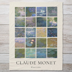 Claude Monet Seerosen Fleecedecke