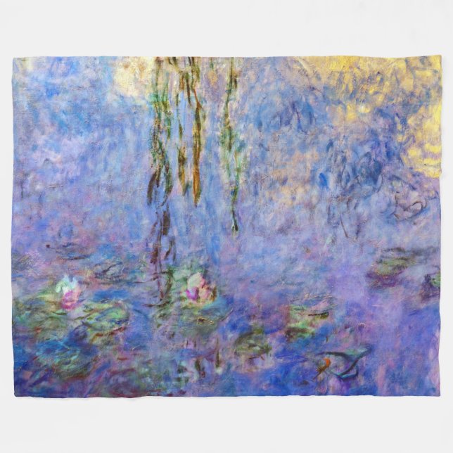 Claude Monet - Seerosen Fleecedecke (Vorderseite (Horizontal))