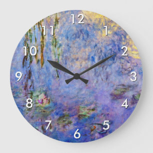 Claude Monet - Seerosen Große Wanduhr