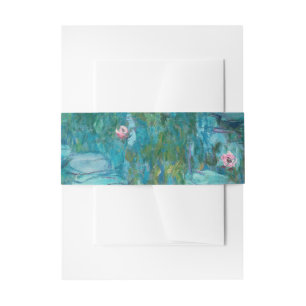 Claude Monet Seerosen Hochzeit Einladungsbanderole