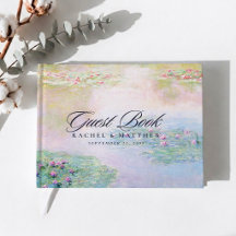 Claude Monet Seerosen Hochzeitsgästebuch