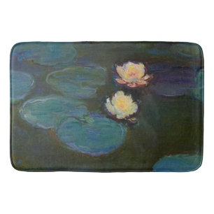 Claude Monet Seerosen Impressionistische Ölmalerei Badematte
