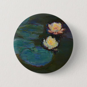 Claude Monet Seerosen Impressionistische Ölmalerei Button