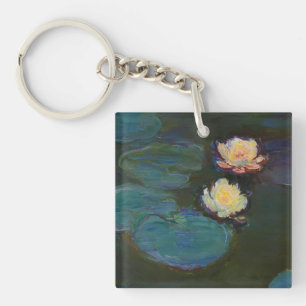 Claude Monet Seerosen Impressionistische Ölmalerei Schlüsselanhänger