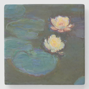 Claude Monet Seerosen Impressionistische Ölmalerei Steinuntersetzer