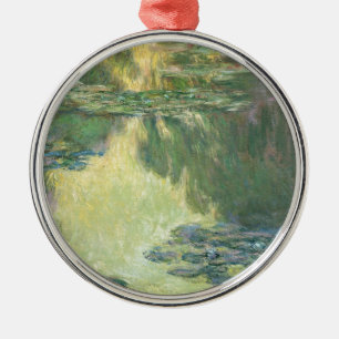 Claude Monet Seerosen Impressionistisches Gemälde Silbernes Ornament