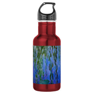 Claude Monet - Seerosen mit Trauerweide Edelstahlflasche