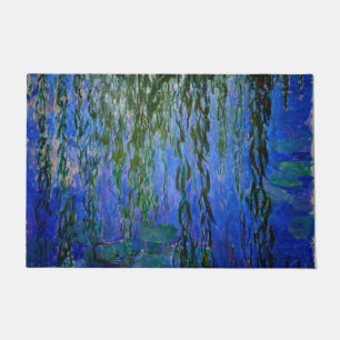 Claude Monet - Seerosen mit Trauerweide Fußmatte