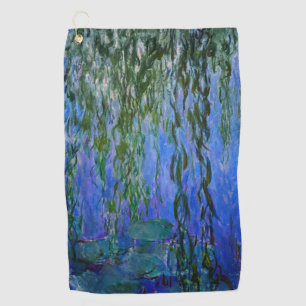 Claude Monet - Seerosen mit Trauerweide Golfhandtuch