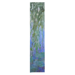 Claude Monet - Seerosen mit Trauerweide Kurzer Tischläufer