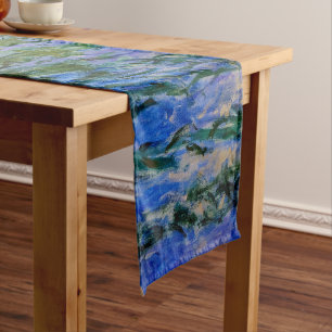 Claude Monet - Seerosen mit Trauerweide Kurzer Tischläufer