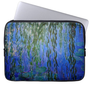 Claude Monet - Seerosen mit Trauerweide Laptopschutzhülle