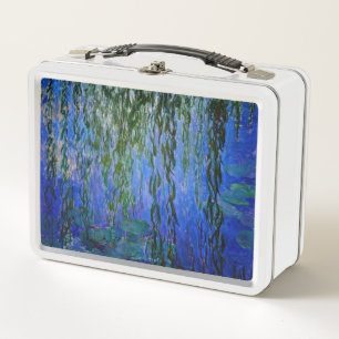 Claude Monet - Seerosen mit Trauerweide Metall Brotdose