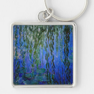 Claude Monet - Seerosen mit Trauerweide Schlüsselanhänger