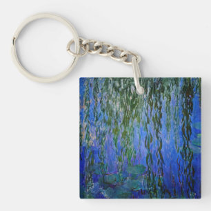 Claude Monet - Seerosen mit Trauerweide Schlüsselanhänger