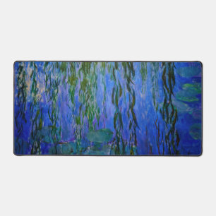 Claude Monet - Seerosen mit Trauerweide Schreibtischunterlage