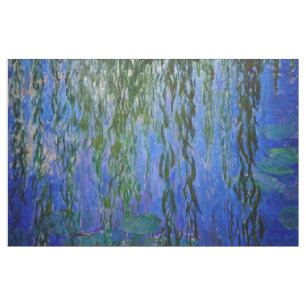Claude Monet - Seerosen mit Trauerweide Stoff
