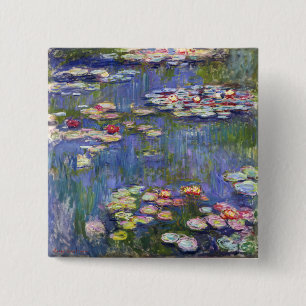 Claude Monet - Seerosen / Nympheas Button