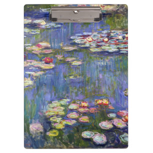 Claude Monet - Seerosen / Nympheas Klemmbrett