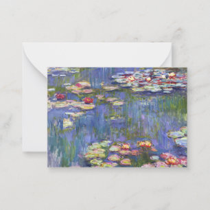 Claude Monet - Seerosen / Nympheas Mitteilungskarte