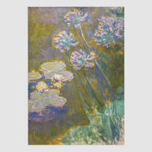 Claude Monet - Seerosen und Agapanthus Seidenpapier