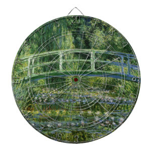 Claude Monet Seerosen und Japanische Brücke Dartscheibe