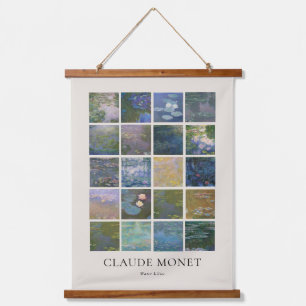 Claude Monet Seerosen Wandteppich Mit Holzrahmen