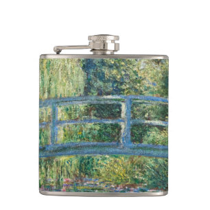 Claude Monet - Seerosenteich, Grüne Harmonie Flachmann