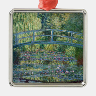 Claude Monet - Seerosenteich, Grüne Harmonie Ornament Aus Metall