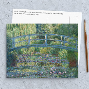 Claude Monet - Seerosenteich, Grüne Harmonie Postkarte