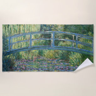 Claude Monet - Seerosenteich, Grüne Harmonie Strandtuch