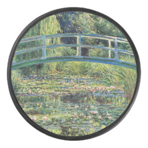 Claude Monet - Seerosenteich & Japan-Brücke Eishockey Puck