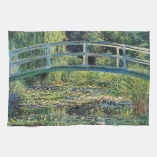 Claude Monet - Seerosenteich & Japan-Brücke Geschirrtuch