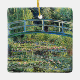 Claude Monet - Seerosenteich & Japan-Brücke Keramikornament