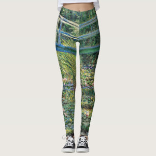 Claude Monet - Seerosenteich & Japan-Brücke Leggings