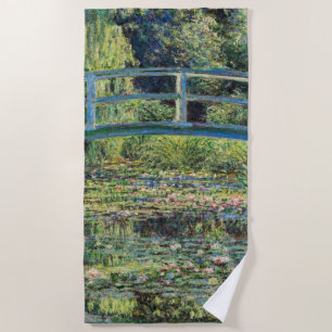 Claude Monet - Seerosenteich & Japan-Brücke Strandtuch