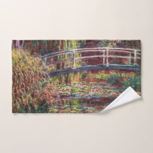 Claude Monet - Seerosenteich, Rosa Harmonie Badhandtuch Set