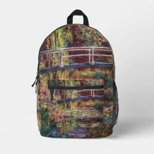 Claude Monet - Seerosenteich, Rosa Harmonie Bedruckter Rucksack
