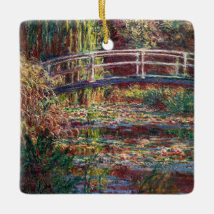 Claude Monet - Seerosenteich, Rosa Harmonie Keramikornament