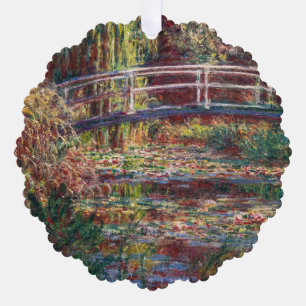 Claude Monet - Seerosenteich, Rosa Harmonie Ornament Karte