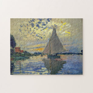 Claude Monet - Segelboot in Le Petit-Gennevilliers