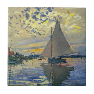 Claude Monet - Segelboot in Le Petit-Gennevilliers Fliese