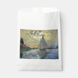 Claude Monet - Segelboot in Le Petit-Gennevilliers Geschenktütchen