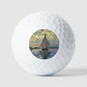 Claude Monet - Segelboot in Le Petit-Gennevilliers Golfball