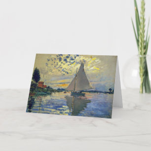 Claude Monet - Segelboot in Le Petit-Gennevilliers Karte
