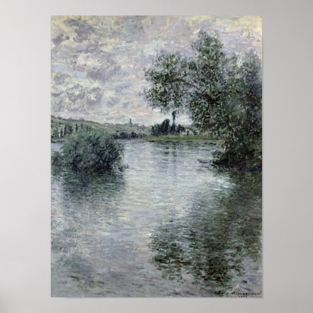 Claude Monet | Seine in Vetheuil, 1879 Poster (Vorne)