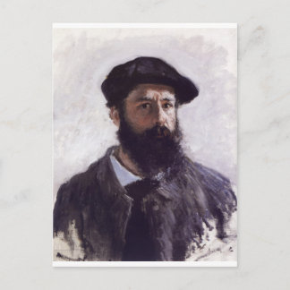Claude Monet - Selbstportrait in Beret 1886 Postkarte
